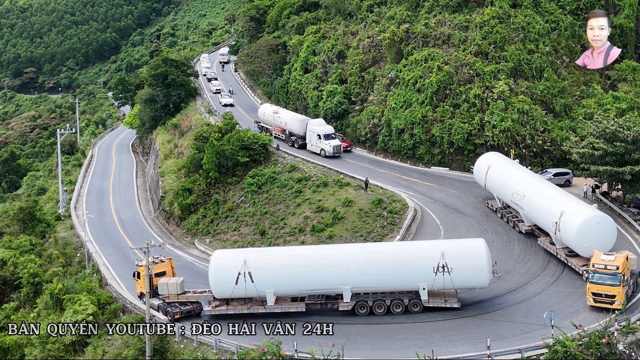 Vận chuyển 3 bồn khí hóa lỏng siêu trường